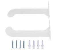 Acrylic Yoga Mat Wall Mount Holder, Yoga Mat Storage Rack, Space Saving Wall Hanger with Screws for Home Gym Office, Waterproof Durable Acrylic Bracket for Yoga Mat Organization (Transparent 1 paire)