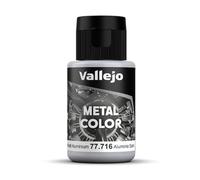 Acrylicos Vallejo 32 ml "Semi Mat en aluminium" Couleur métal