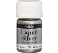 Acrylicos Vallejo 35 ml "métaux" liquide Doré - Blanc/Doré Blanc G