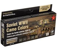 Acrylicos Vallejo VJ71188 Kit de peinture de camouflage soviétique Wwii