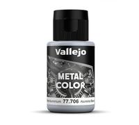 Acrylicos Vallejo VJ77706 Peinture métallique en aluminium Blanc 32 ml