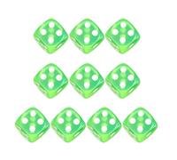 Acrylique 16mm Zices Set Coloré Six Côtés Cube avec Points Jouer Bloc Carré Enfants Cours de Mathématiques Jouet Éducatif