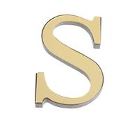 Acrylique 26 Lettres Diy 3D Miroir Stickers Muraux 6 ' Alphabet Autocollants Mur Art DéCorations Murales DéCor à La Maison Cadeaux Pour Salon Salle De Bains Chambre Bar Clair DoréClair Doré