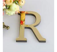 Acrylique 26 Lettres DIY 3D Miroir Stickers Muraux Stickers 6 '' Alphabet Miroir Autocollants Mur Art Décorations Murales Décor à la Maison Cadeaux pour Maison Salon Salle de Bains Chambre Bar