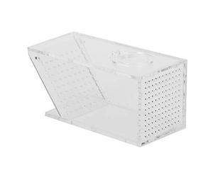 Acrylique Aquarium Fish Tank Crabe d'eau Douce P est Trap Catcher Breeder Box One Way Box pour bébés Poissons crevettes Poisson Clown Guppy, 2,3 x 2,3 x 5,1 Pouces