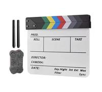Acrylique Coloré Clapperboard Clapper Board Dry Erases Réalisateur Cut Film Film Film Action Clap Handmade Cut
