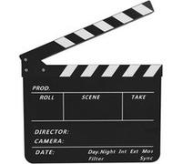 Acrylique Directeur Scène Clap Tv Film Action Board Film Prop Avec Stylo (Noir / Blanc) G