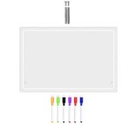 Acrylique Effaçable à Sec Tableau Mémo de Bureau Blanc | Planification Quotidienne, Réécriture Rapide, Surface Lisse Polie, pour Listes et Stylos Effaçables