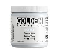 Acrylique Golden Heavy Body 8 onces Blanc titane