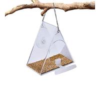 Acrylique Hummingbird Feeder | Mangeoire triangulaire pour colibri oscillant pour oiseaux d'extérieur - mangeoire pour colibri transparent pour décoration de jardin extérieur, moineau-hirondelle