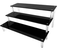 Acrylique Noir Riser Présentoir Figurines, Tables Organisateurs Acryliques Vernis À Ongles Épices Cosmétiques Artisanat Porte-Bijoux Cupcakes Buffets Desserts Modèles 1 Pack