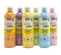 Acrylique Pebeo Acrylcolor Assortiment 6 Flacons 500 Ml 'pastel' Assortiment 6 Flacons 500ml Pastel ASSORTIMENT 6 FLACONS 500ML PASTEL