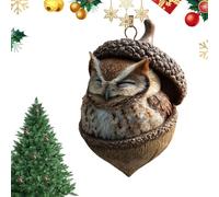 Acrylique pour sapin de Noël | 2D plat hiver festif | Pendentif animal en acrylique pour Noël, mur, salon, rebord de fenêtre, jardin, sac à bandoulière, sac à dos, porte-clés