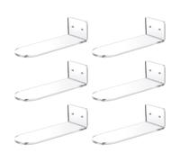 Acrylique Présentoir à Chaussures Lot de Set Flottant, Transparent | Montage Facile Outils Inclus, Affichage Stable, Bords Arrondis Lisses, pour Chaussures de Sport et Chapeaux
