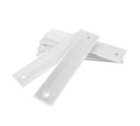 Acrylique Réflecteurs Routiers Rectangulaires 6 Pièces | Fixation sans Outil, Surface Visible par Pluvieux, Coloris Orange, Adaptés aux Barrières de Stationnement et Rues