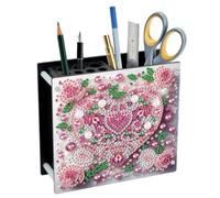 Acrylique spécial fleur fleur bricolage diamant peinture porte-stylo pour étude à domicile