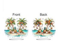 Acrylique Special Shape Coconut Tree on the Beach Depropt Decors (BN41)