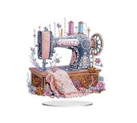 Acrylique Special Shape Dispositif de couture Tabletop Ornaments Kit Table Top Top Ornement Kits 5D DIY Art Art Table Top Top Tabled For Home Office Decor