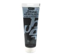 Pébéo Peinture acrylique Studio – Noir de Mars – Haute viscosité – 250 ml (169-026)