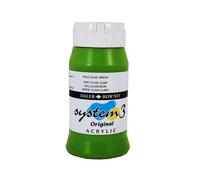Acrylique System 3 - 500ml Daler Rowney - Vert olive clair