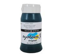 Peinture Acrylique Daler Rowney Système 3 Vert Phthalo Brut (500ml)
