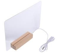 Acrylique Tableau de Notes Effaçable Base Lumineuse | École et Bureau, Écriture Simple, Effacement Rapide, Feutre Effaçable et Base Lumineuse Plusieurs styles