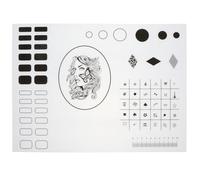 Acrylique Tapis de Manucure Outil D’apprentissage en Silicone, Noir | Formation Pratique, Création de Perles Variées, Travaille Plusieurs Formes D’ongles, pour Amies et Copines
