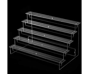Acrylique Transparent 3 Niveaux pour étagère Ladder pour Parfums Bijoux - Design Démodulable Salon Bureau 29cm(5 layers 20cm)