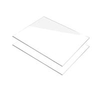 Acrylique Transparente Plaque Plexiglas Transparent Lot de 2 feuilles carrées en acrylique transparent avec film protecteur 150 × 200 mm pour cadres photo et projets d'affichage, épaisseur 1 à 4 mm,