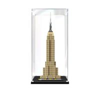Acrylique Vitrine Compatible avec Le-go 21046 Série Architecture Empire State Building Modèle Vitrine Présentoirs (Vitrine Uniquement,modèle Non Inclus) 3MM