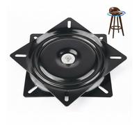 AcryStelith Table Tournante de Chaise Pivotante,Plateau Tournant à Roulement à Billes à 360 °,Remplacement pivotant Universel, 156 x 156 x 23 mm, pour Tabourets Tables Étagères TV (6inch)