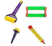 ACS ACUPRESSURE TOOLS Combo Pack Mini rouleau d'énergie JIMMY Magnétique Mini rouleau double sonde à ressort jaune