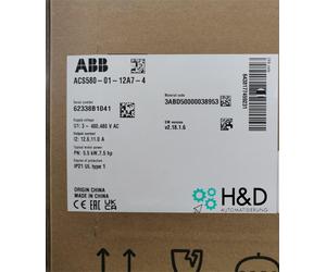 ACS580-01-12A7-4 ABB Inverter PN: 5.5 kW, IN: 12.6 A