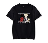 acsefire Anime Shadows House T-Shirt Emiliko Manga Imprimer T-Shirt Mode D'été Col Rond À Manches Courtes