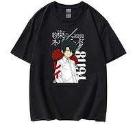 acsefire Anime The Promised Neverland T-Shirt Emma Norman Ray Manga Imprimer T-Shirt Mode D'été Col Rond À Manches Courtes