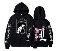 acsefire Femmes Hommes Anime À Capuche Death Note À Capuche L·Lawliet Cosplay Sweat Yagami Light Dessin Animé Pull À Manches Longues