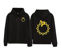 acsefire The Seven Deadly Sins T-Shirts à Capuche Meliodas T-Shirts The Seven Deadly Sins The Dragon's Sin of Wrath Sweat-Shirt Casual Harajuku Pull pour Hommes Femmes Adolescents