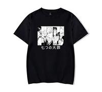 acsefire The Seven Deadly Sins T-Shirts d'amis Meliodas Hawks T-Shirts The Seven Deadly Sins Sweat-Shirt Dragon's Sin of Wrath Pull décontracté Harajuku pour Hommes Femmes Ados