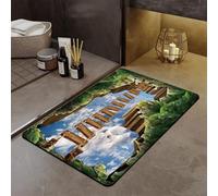 acsewater 3D Visuel Pont Suspendu Piège Diatomite Tapis de Bain Absorbant Vite Séchant Anti-Dérapant Salle de Bain Entrée