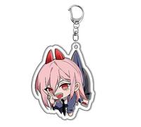acsewater Chainsaw Man Personnage de Dessin animé Porte-clés Anime Makima Denji Pochita porte-clés Acrylique Mignon Dessin animé Pendentif Sac Accessoires Porte-clés