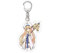 acsewater Goblin Slayer Keychain Q Version Figure Anime Onna Shinkan Keyring Cute Cartoon Acrylic Keyring Pendant Bag Accessories Key Ring Collection for Fans