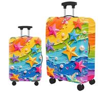 acsewater Housse Protection Valise Polyester Motifs Animaux Colorés Housse De Valise Protection Bien Ajusté sans Dérapage pour Les Déplacements Solo Et Les Excursions Locales