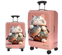 acsewater Housse Valise Protection Polyester Motifs De Dessins Animés Housse Valise Anti Rayures Anti Poussière pour Les Vacances D’été Et Les Voyages en Europe