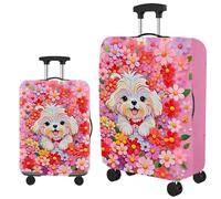 acsewater Housse Valise Protection Polyester Motifs De Dessins Animés Housse Valise Anti Rayures Anti Poussière pour Les Vacances D’été Et Les Voyages en Europe