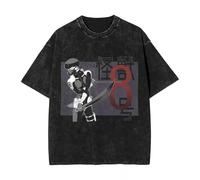 acsewater Kaiju No. 8 T-Shirt Surdimensionné Stone Wash T-Shirt Surdimensionné Vintage Top Hibino Kafka T-Shirt