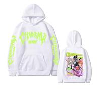 acsewater Sweat à Capuche Anime Chainsaw Man Denji Power Makima Pull à Capuche Cadeaux Merchandising Garçons Adolescents Filles Hommes Femmes