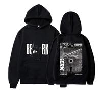 acsewater Sweat Unisexe Berserk Hoodie Guts Sweatshirt The Black Swordsman Guts Harajuku Casual Black Hoodie Jumper