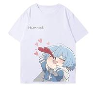 acsewater T-Shirt Frieren Anime Beyond Journey's End Frieren Fern Stark Himmel Merch T-Shirts à Manches Courtes Cadeaux Adolescents Femmes Hommes