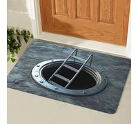 acsewater Tapis de Bain 3D Illusion Salle de Bain à Illusion d'optique Tapis Sol en diatomite antidérapant, Super Absorbant et à séchage Rapide