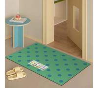 acsewater Tapis de Bain Rétro à Pois Antidérapant Absorbant à Séchage Rapide Facile à Nettoyer